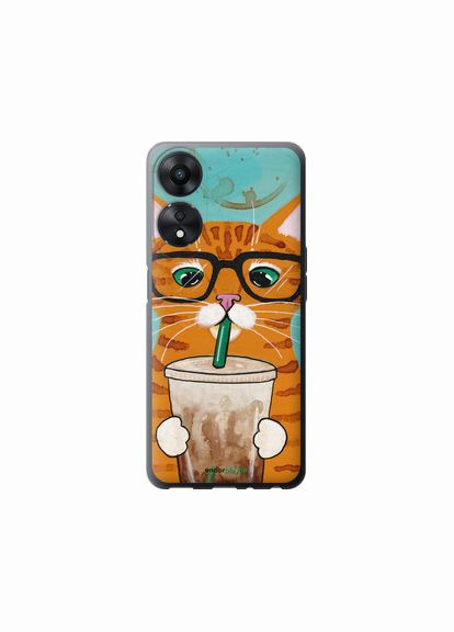 Чохол на Oppo A78 5G Зеленоокий кіт в окулярах "4054u-3169-2448" Endorphone (362604652)