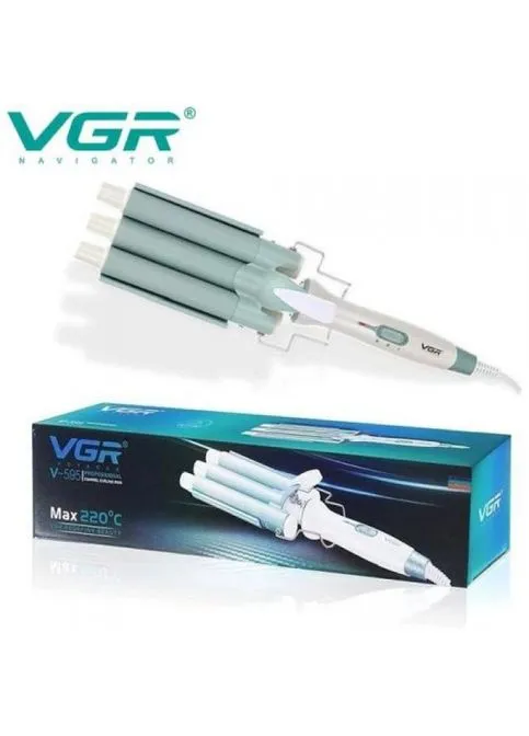 Плойка тройная для волос VGR V-595 Professional тройная плойка волна 22 мм щипцы на три волны 90 Вт No Brand (402250809)