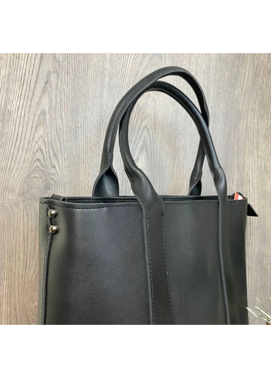 Большая женская сумка замшевая вставка + экокожа люкс качество No Brand (393665775)