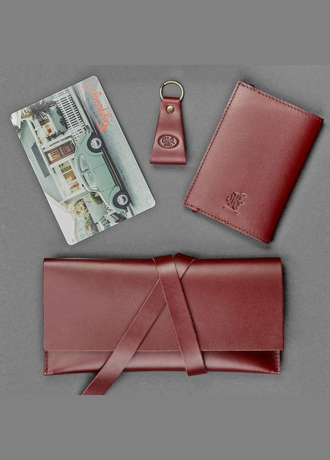 Набір шкіряних аксесуарів для мандрівника Венеція Краст (A-026226) BlankNote (328444922)