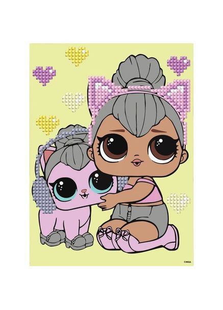 Набір з алмазною мозаїкою L.O.L. Surprise! Kitty Queen With Kitty AML1206 shop (4823104379812) IDEYKA (369271757)