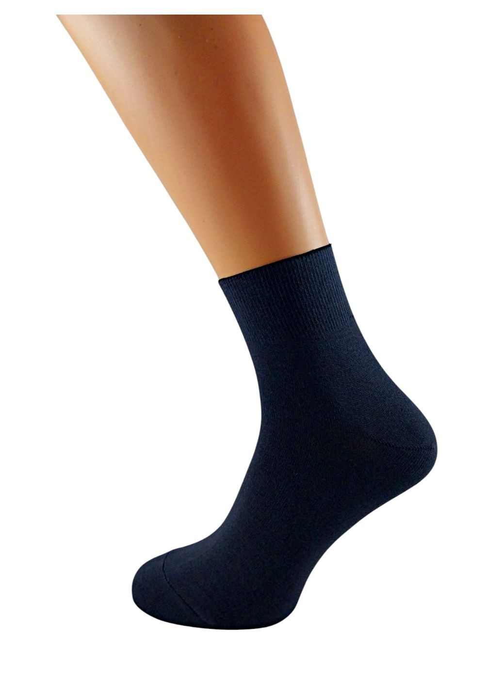 Темно-сірі шкарпетки медичні класичні демісезонні преміум тм ST LINE однотонні (324262203)