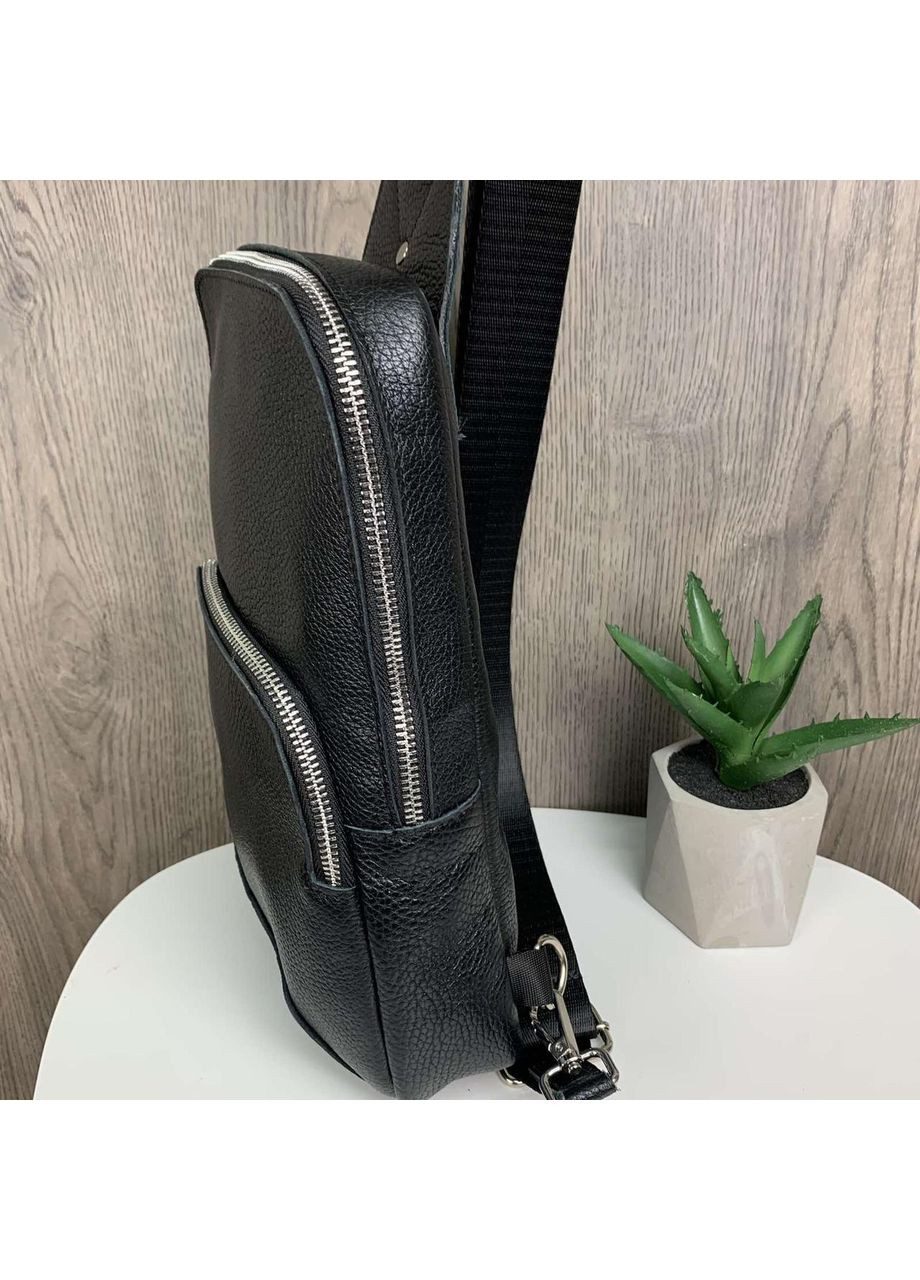 Мужская кожаная сумка бананка на грудь и кошелек натуральная кожа кроссбоди барсетка для мужчин ProDobro (363221472)