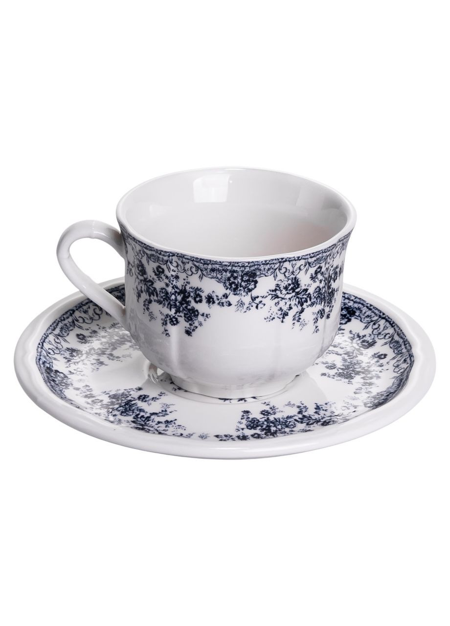 Столовый набор посуды тарелок и чашек 32 предмета на 6 персон Vintage Elegant фарфоровый, обеденный столовый сервиз тарелок Yiwu (369388029)