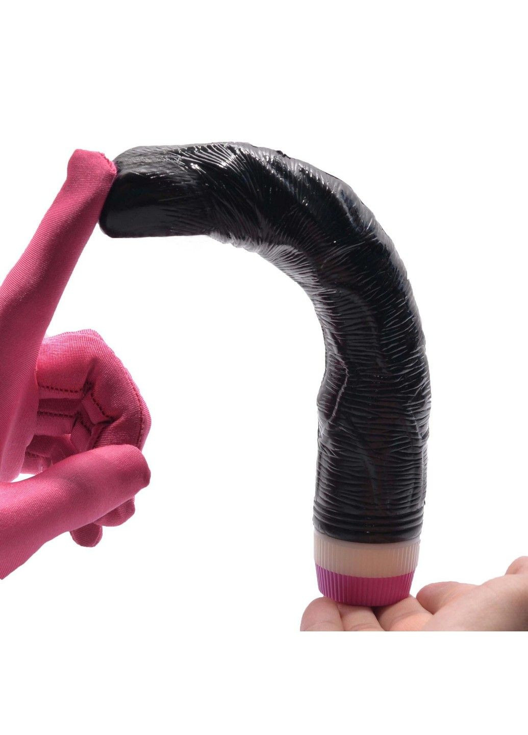 Реалистичный фаллоимитатор черного цвета с вибратором 215*40 мм (АА) We Love (284279651)