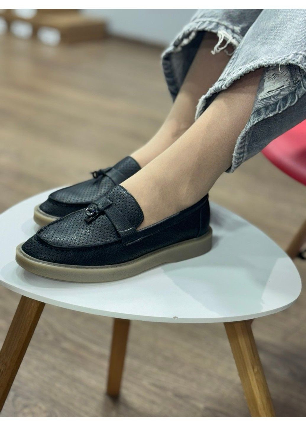 Hengji 351 Туфли Кожаные Черные с перфорацией черный з натуральная кожа, китай — лето (335009329)