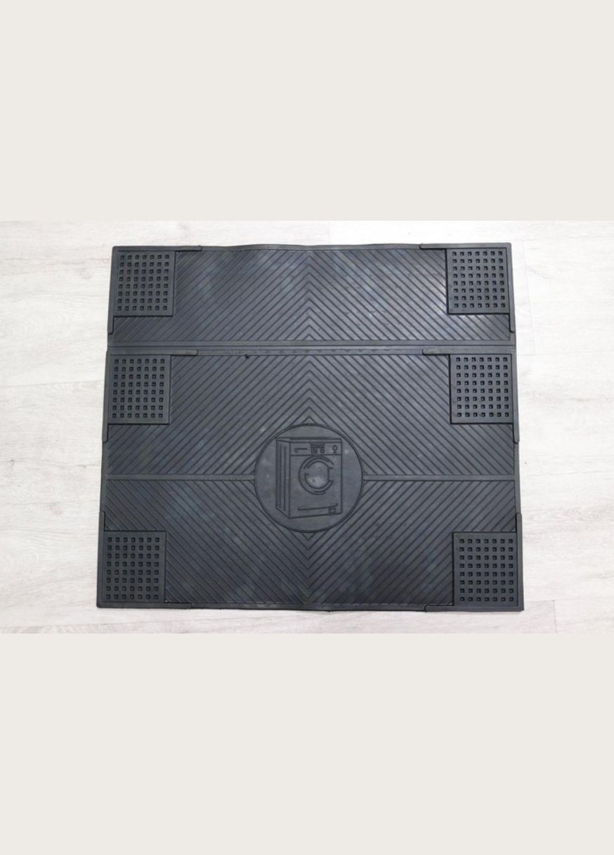 Килимок антивібраційний Дубенський 55х62 см чорний під пральну машинку холодильник протиковзкий гумовий No Brand (322237779)