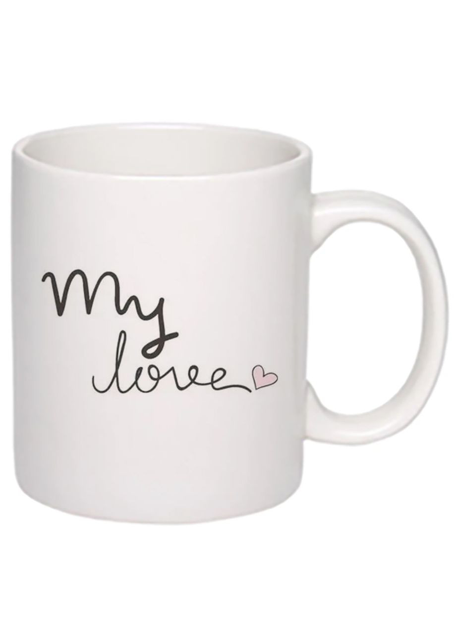 Чашка с принтом "My love" 330мл ( ) (17403) No Brand (312487360)