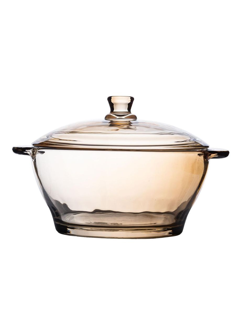 Супниця із кришкою скляна Ø 15.5 см бульйонниця 1 л для гарячих страв HP-YH-5 Yiwu (370800605)