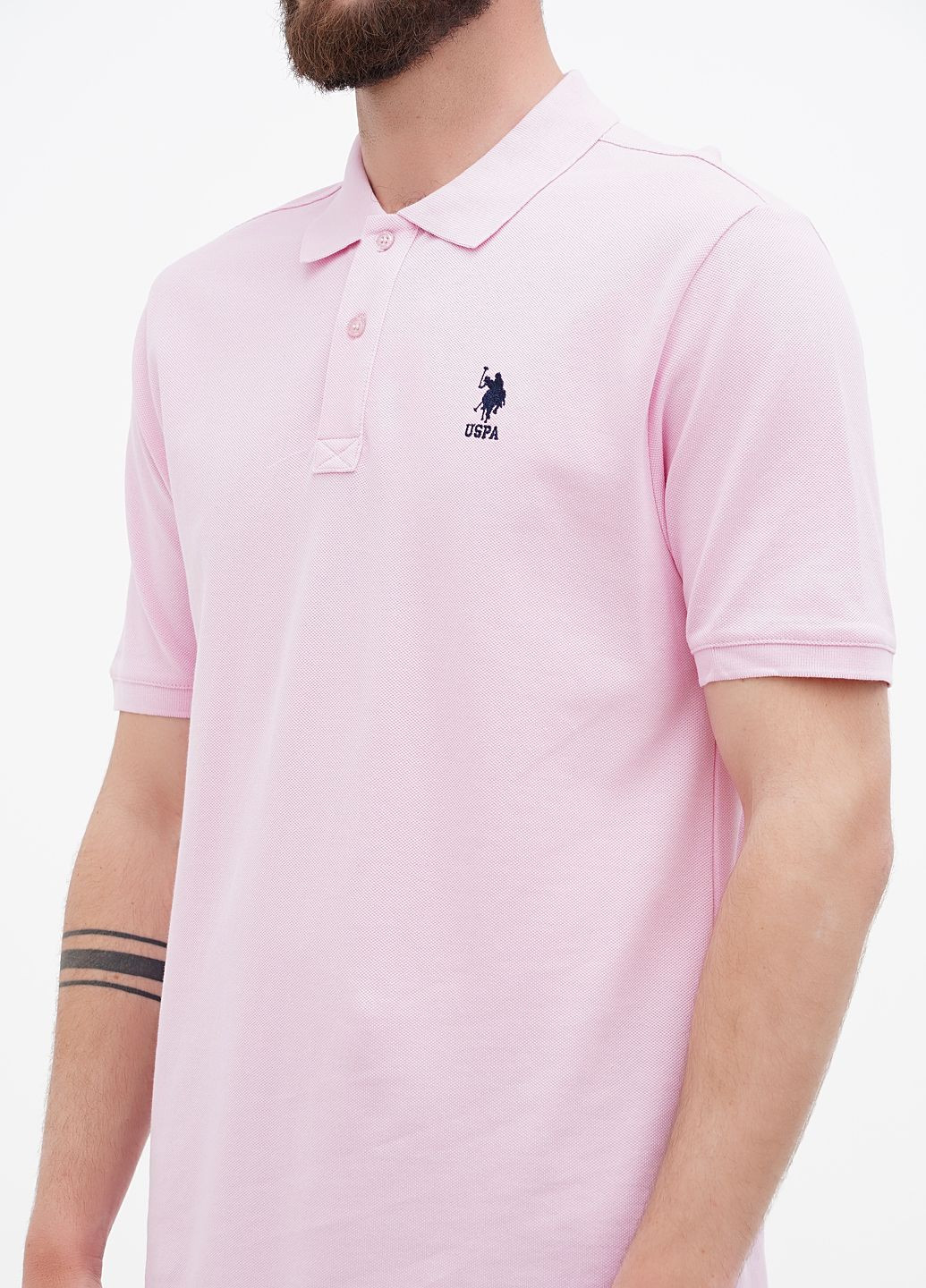 Розовая футболка-футболка поло u.s. polo assn мужская для мужчин U.S. Polo Assn.