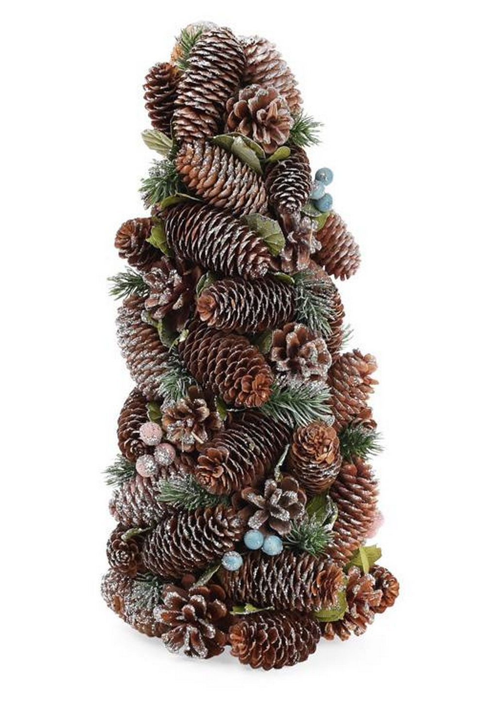 Декоративная елка "шишки и ягоды" с натуральными шишками Bona (282588926)