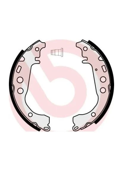 Тормозные колодки барабанные Brembo (368134687)