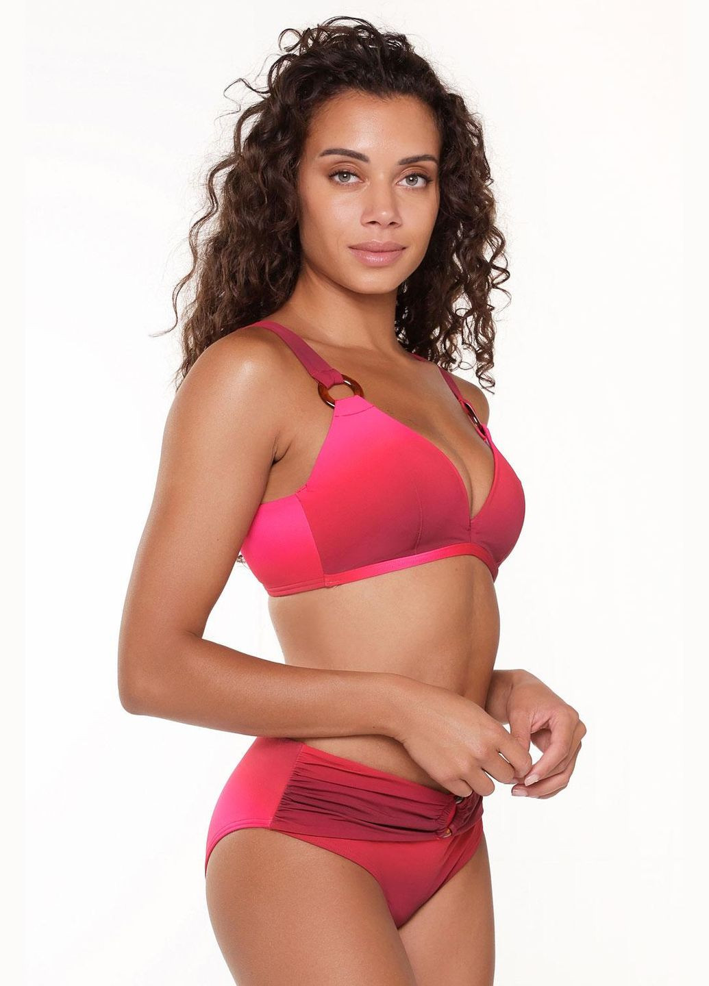 Труси жіночі для купальника з високою талією 44/XXL Orhid red (рожевий) (арт 7209SH) Lingadore (294321127)