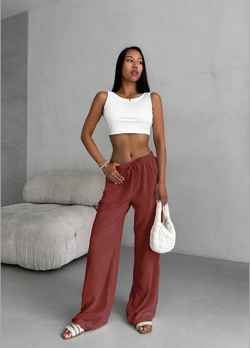 Модні палаццо з жатки – комфорт і стиль InFashion Штани (331108950)