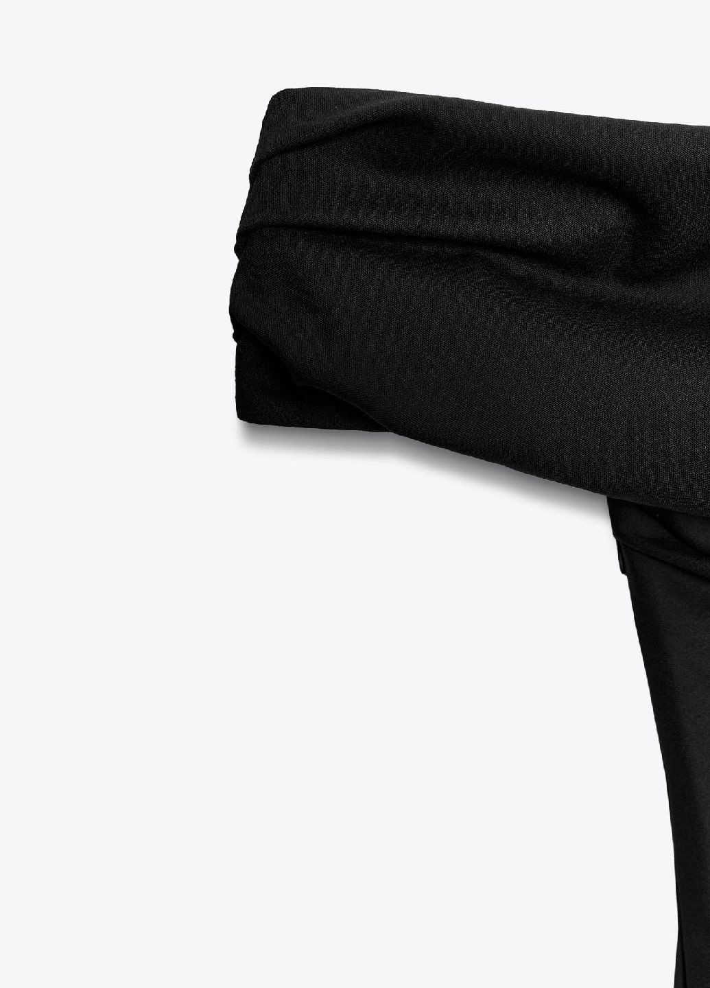 Черное платье Zara однотонное