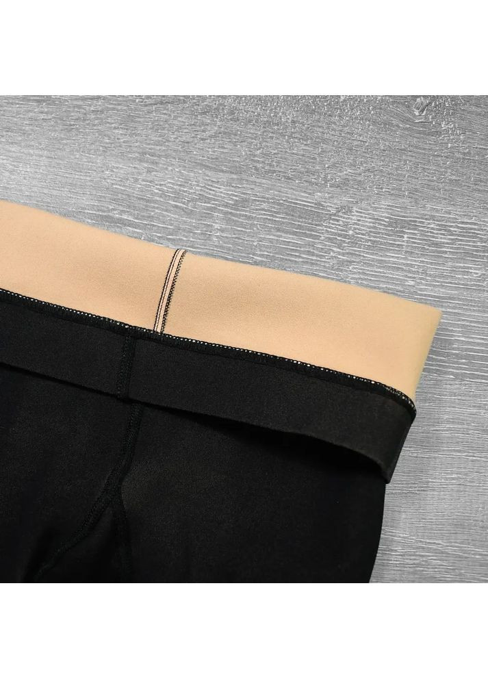 Колготи імітація голих ніжок із принтом метелик No Brand (370798585)