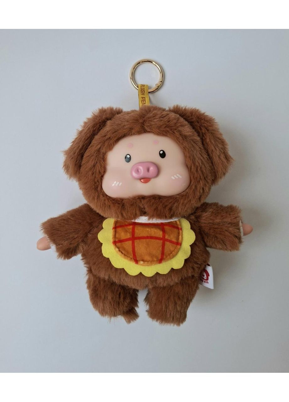 Игрушка-брелок плюшевая свинка SAM-2144 коричневый 18см No Brand (356112295)