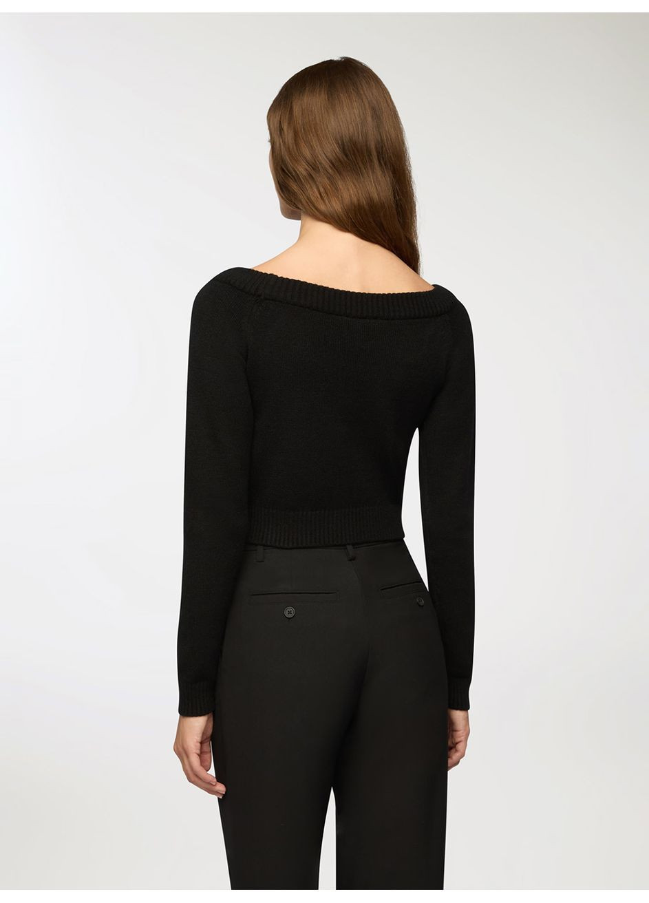 Черный демисезонный свитер женщин Terranova