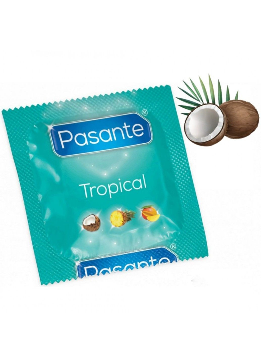 Презервативи зі смаком кокосу, 53мм, Рasante Tropical condoms Pasante (282849743)