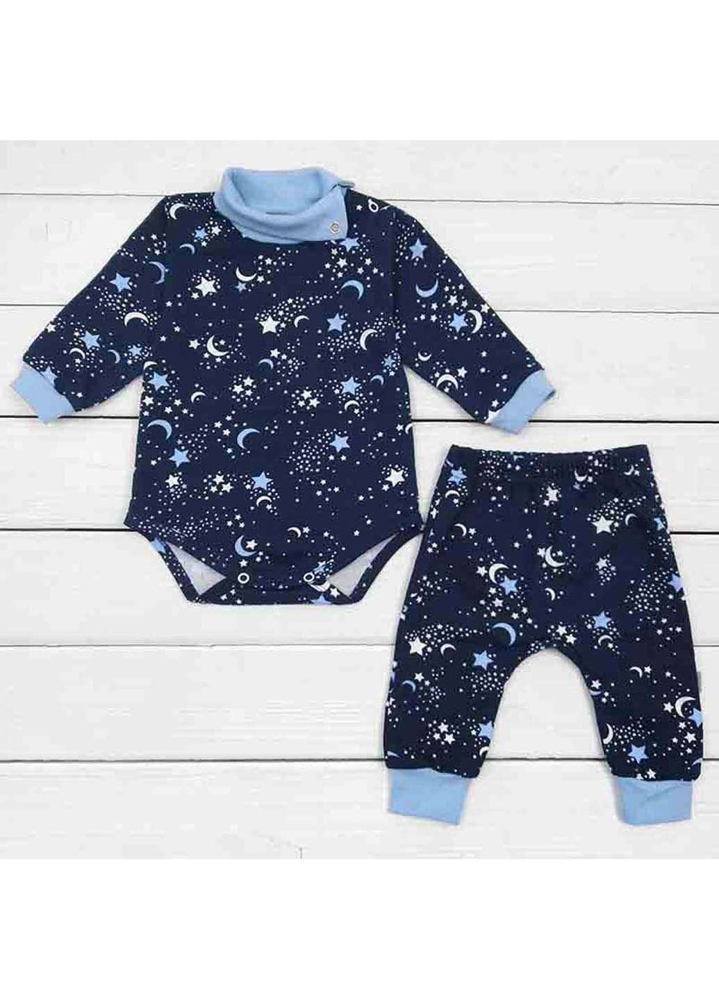 Темно-синий демисезонный боди-гольф и штаны dexter's