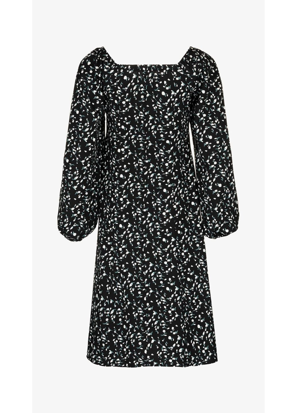 Черное повседневный платье с узором женское 2523 черный shop (2000999267512) On me