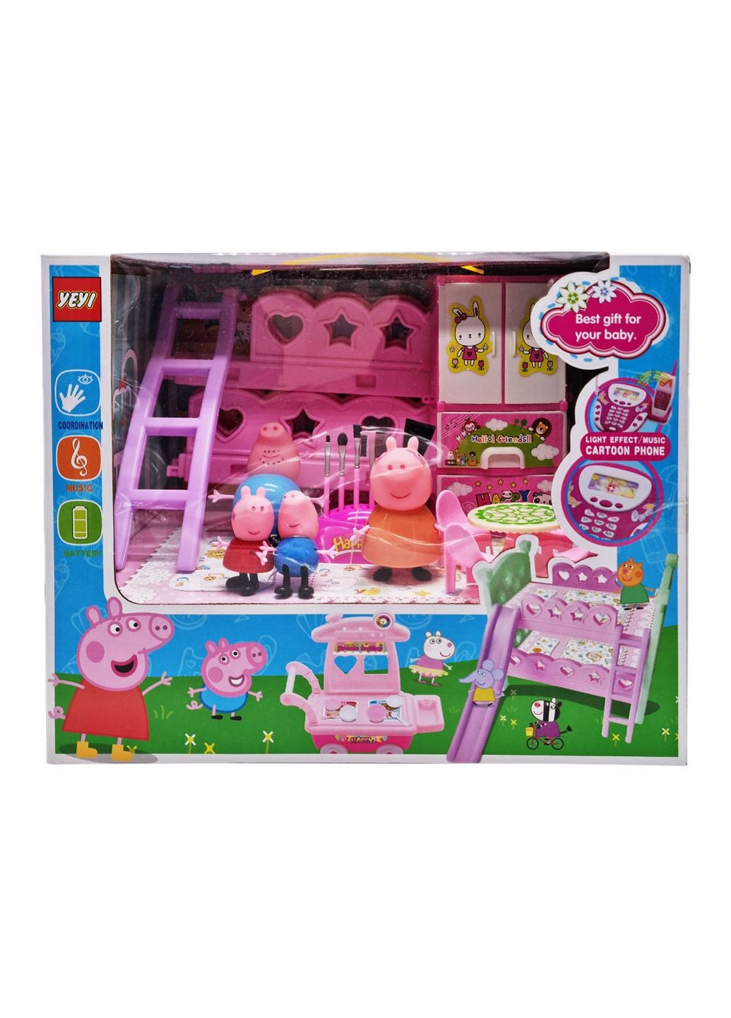 Игровой набор "Свинка Пеппа с братом и мамой" в коробке Bambi (288186390)