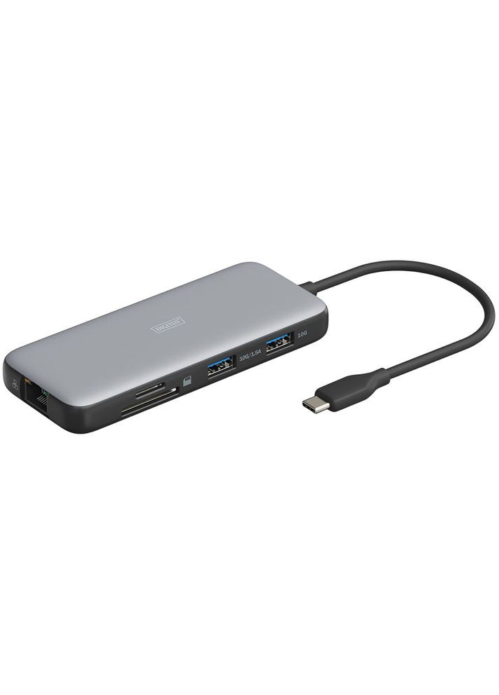 Док-станция 8-in-1 grey (DA-70915) Digitus (322935479)