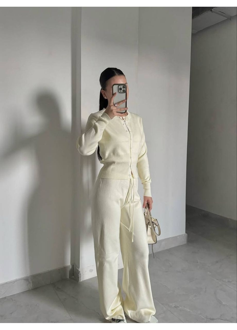 Костюм ангора (кофта, штани), колір Молочний Fashion (365072195)