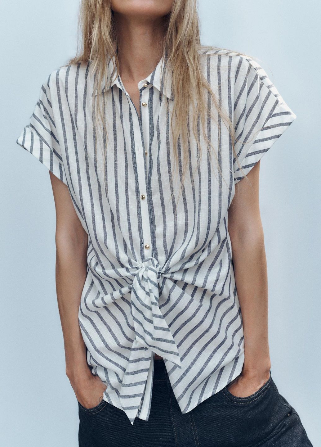 Цветная повседневный рубашка в полоску Zara