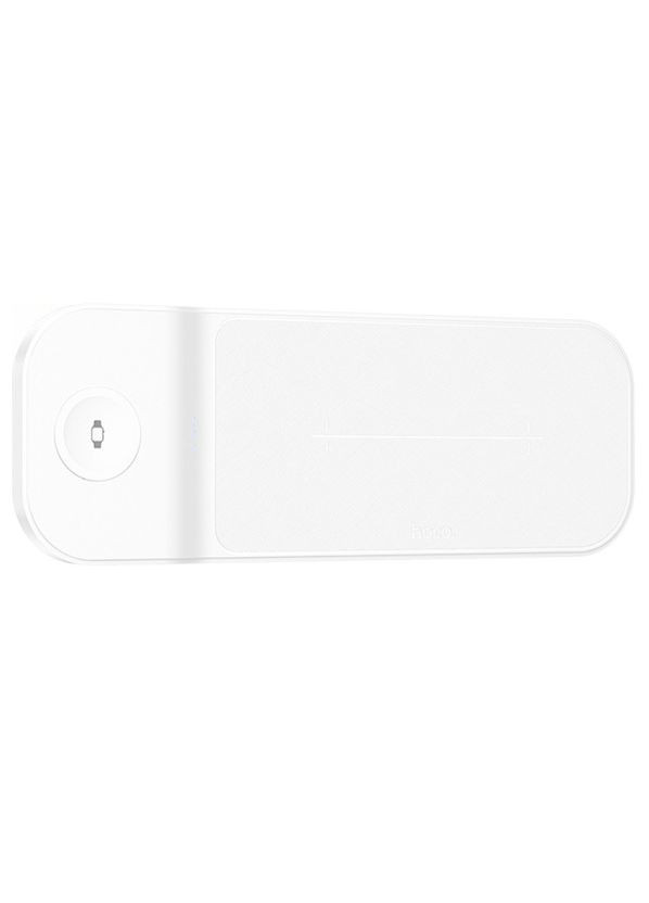 Безпровідний зарядний пристрій 3в1 для годинника Samsung, гарнітури CQ6 |15W| Білий Hoco (337350878)