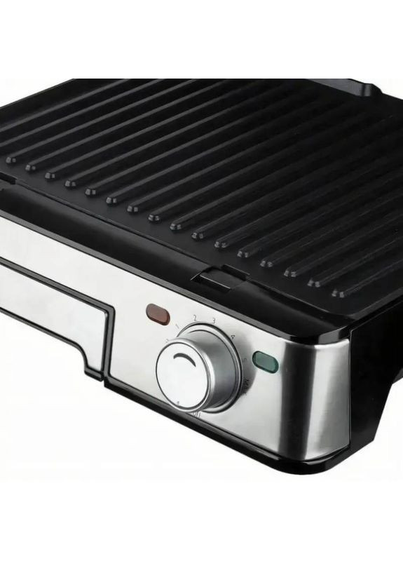 Гриль электрический прижимной контактный c антипригарным покрытием с лотком для жира 2200 Вт (IR882) RAF (361029106)