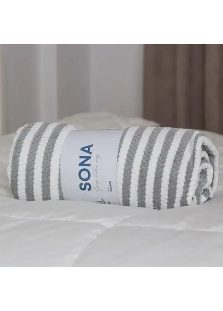 Плед SONA 4-04636_32856 160х200 см серый ТЕП (368762579)