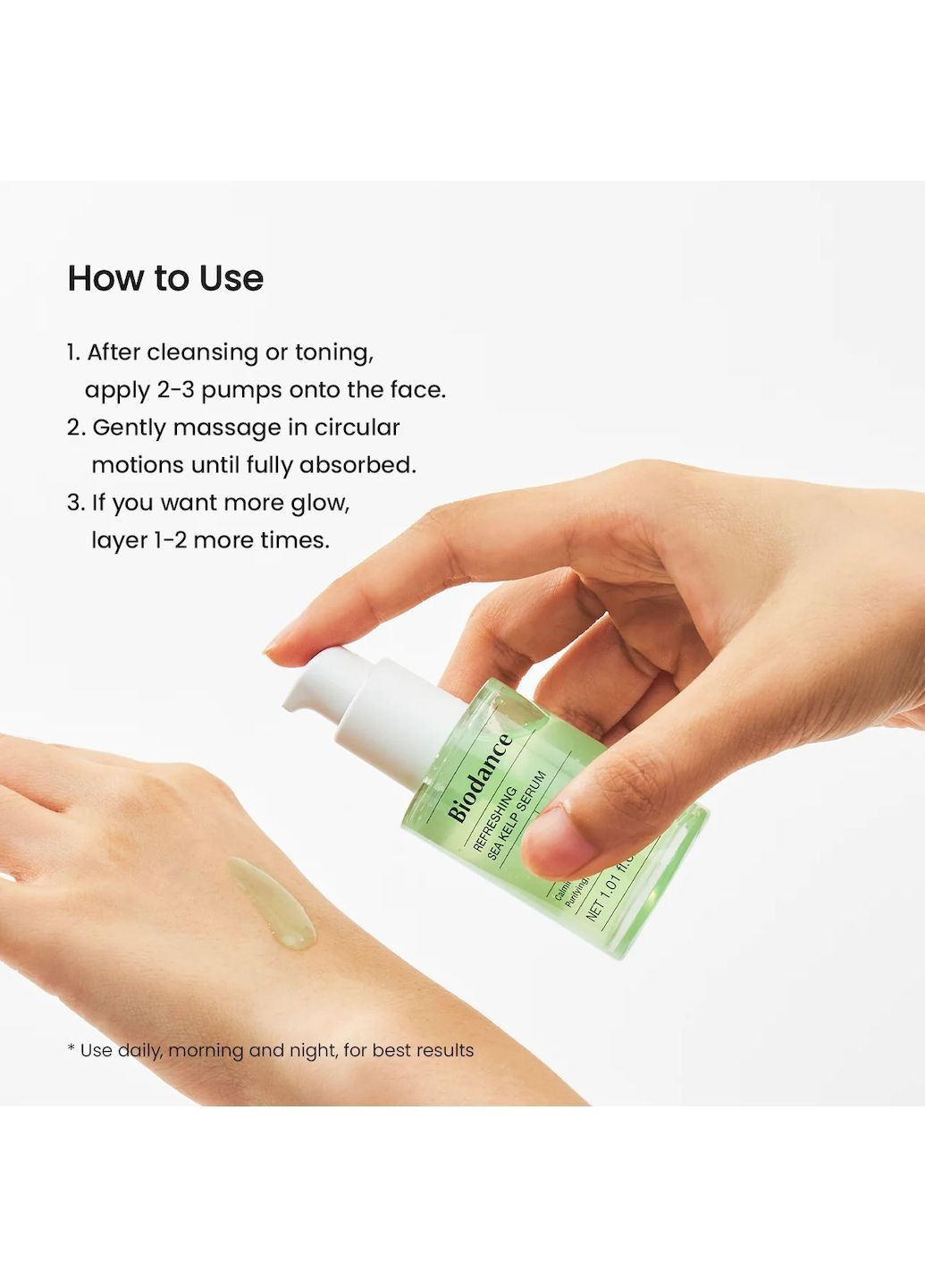 Сыворотка Refreshing Sea Kelp Serum для лица успокаивающая 30 мл Biodance (371364024)