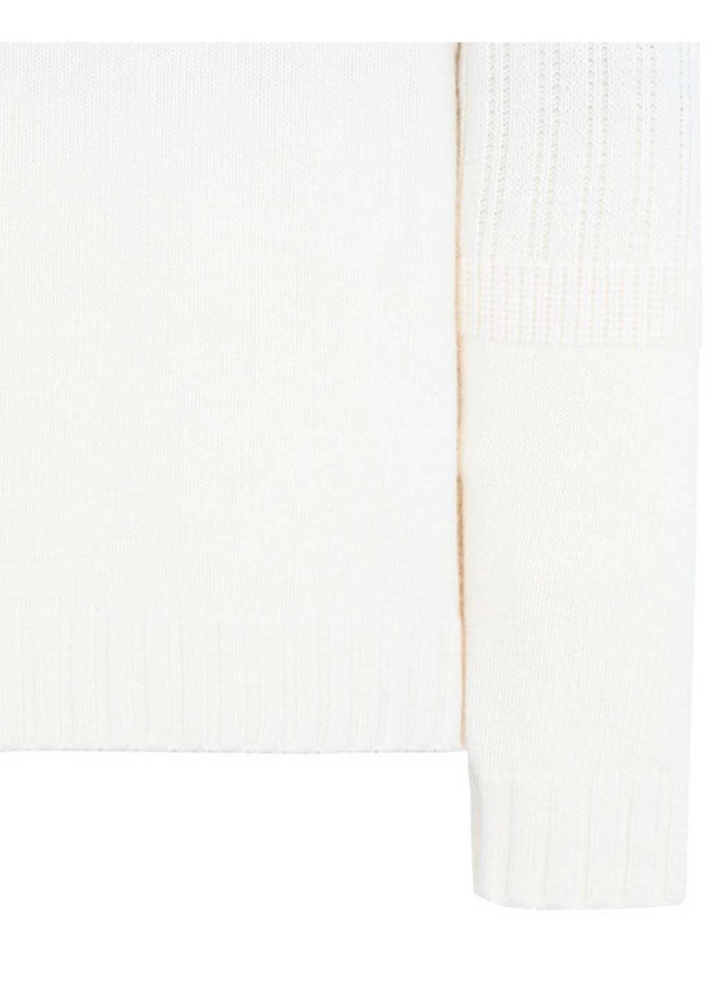 Белый демисезонный свитер 19fw 510b6 white Stone Island