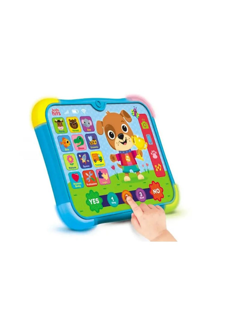 Обучающий планшет KH02/001 пластик свет музыка 3 уровня знаний в ассортименте KH02/001 Kids Hits Муз5188 (370653401)