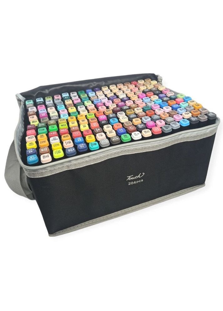 Набір для малювання Touch Маркери двосторонні для скетчингу 204 шт (KB2044) MFC (372474470)