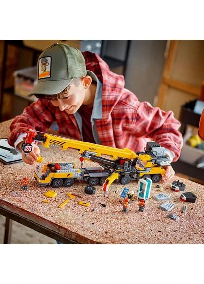 Конструктор City Жовтий пересувний будівельний кран 1116 деталей (60409) Lego (377849149)