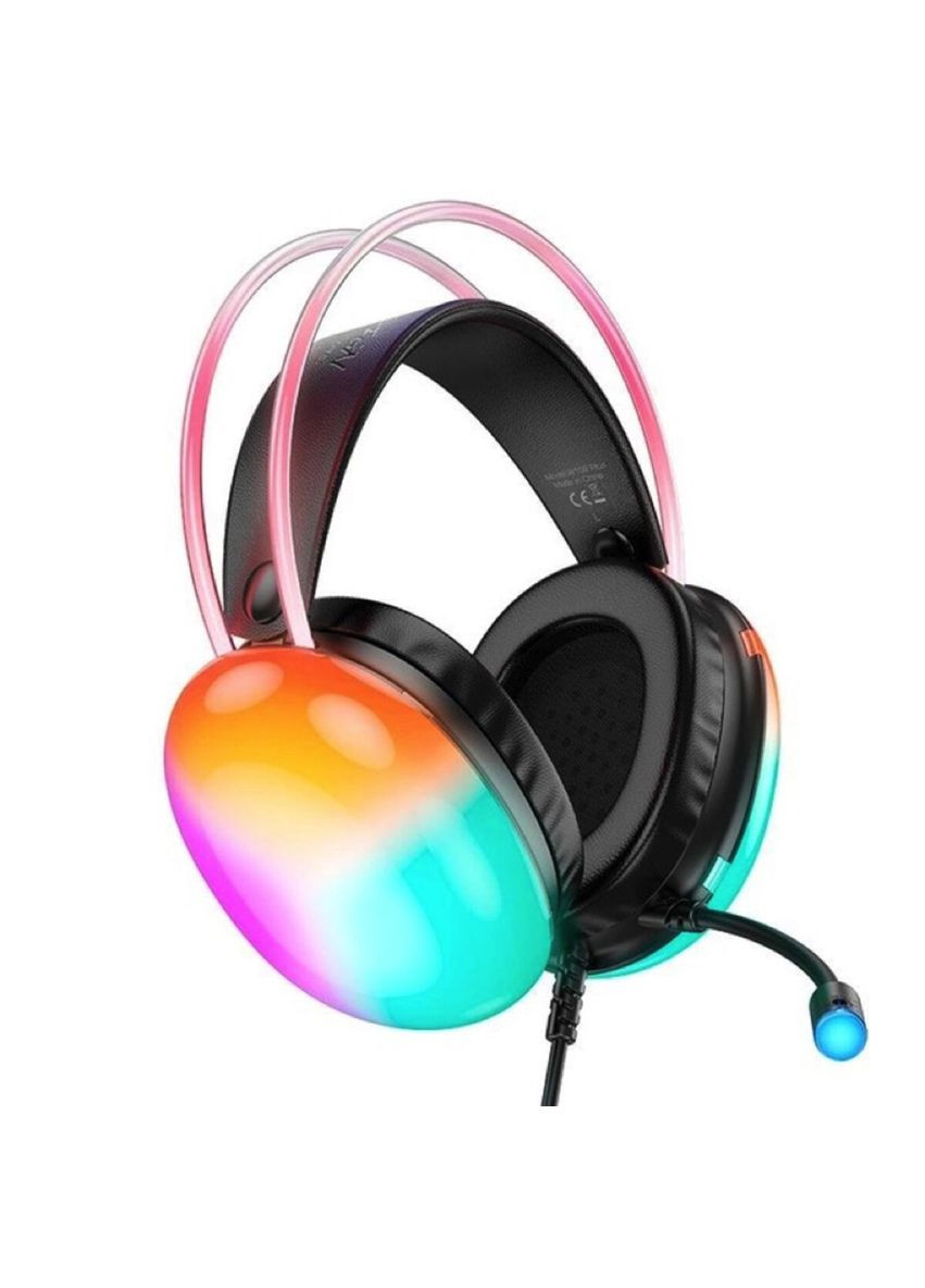 Наушники Plus Rich USB7.1 channel gaming headphones Black (6942007609029) Hoco W109 (334893866)