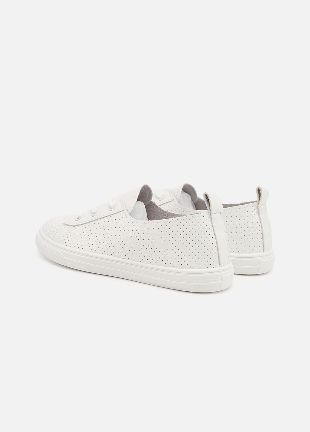 Белые кеды на плоской подошве женские цвет белый цб-00273229 Stilli