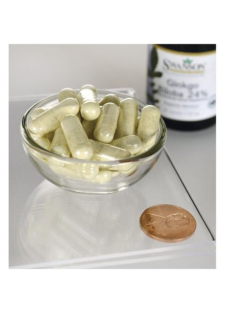 Гинкго Билоба экстракт, Ginkgo Biloba,, 60 мг, 30 капсул Swanson (364311199)