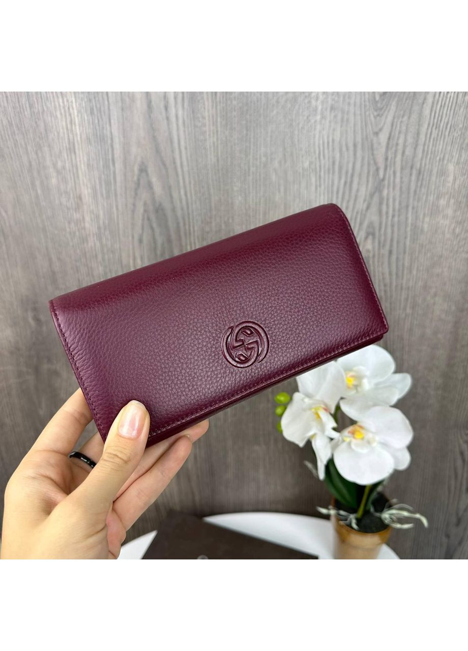 Женский кожаный кошелек клатч портмоне из натуральной кожи для документов и денег ProDobro (363259958)