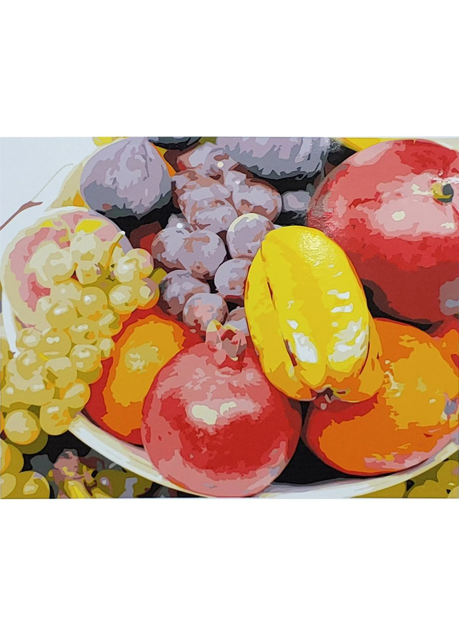 Набор для росписи картина по номерам Фруктовый натюрморт размером 40х50 см (GS047) Strateg (301990623)