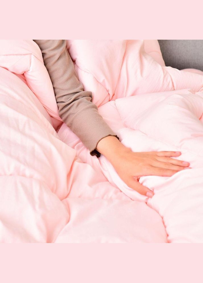 Набір полуторний Tropical ковдра 140х210 см + подушка 50х70 см антиалергенний пудра IDEIA (321990699)