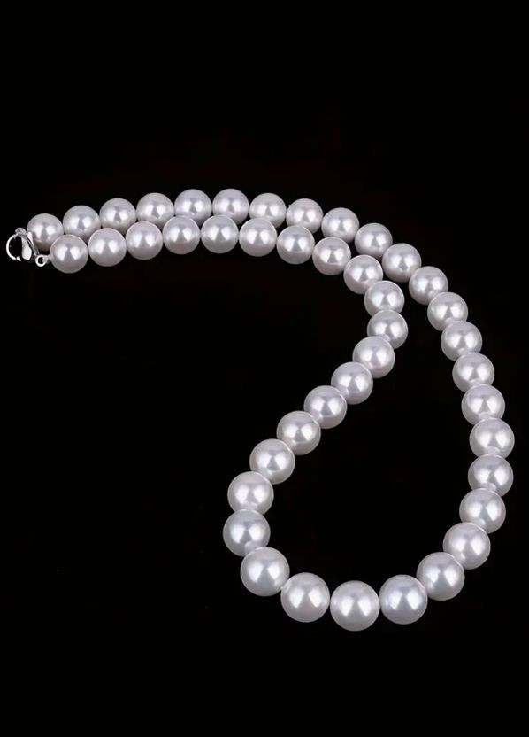 Чокер ожерелье Колье жемчуг 8 мм (имитация) No Brand акрил (333829113)