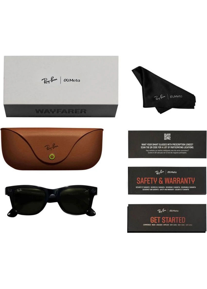 Смарт-очки Meta Wayfarer Gen 2 Large Matte Black Frame / Gradient Graphite Lenses (RW4012 601ST3 53-22) [149310] Ray-Ban (402439242)