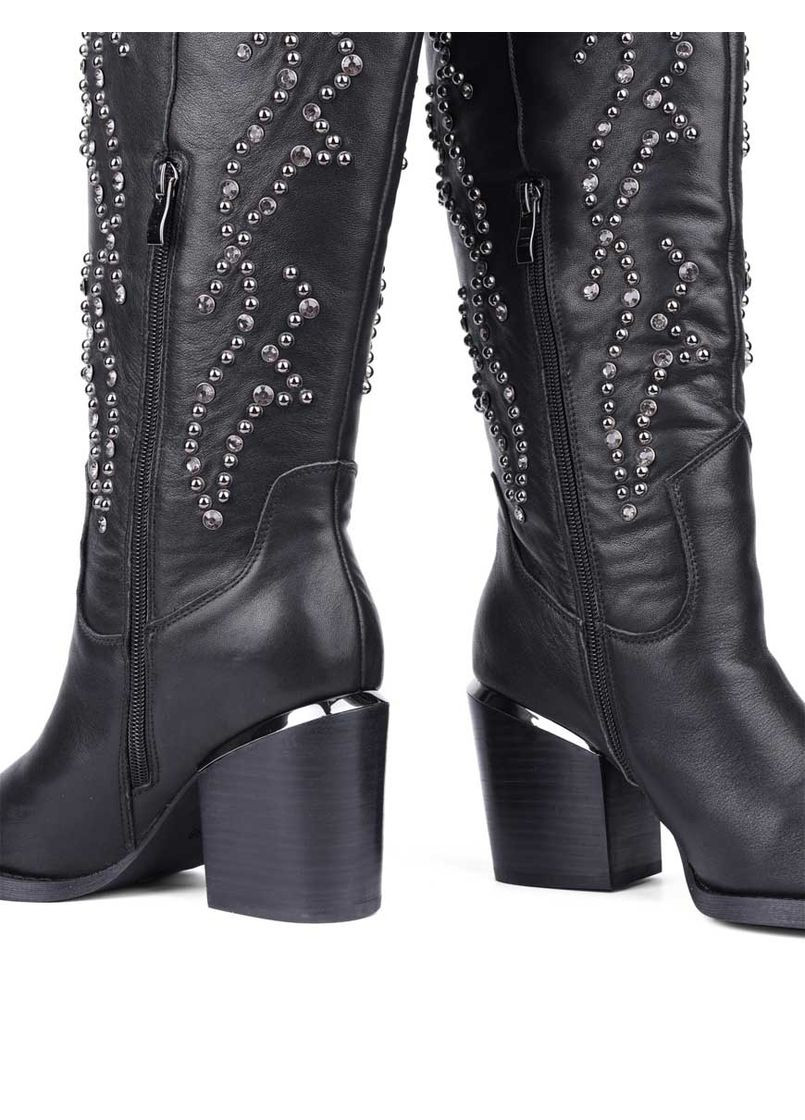 Жіночі Чоботи I240502 Чорний Шкіра Alma en Pena (302651810)