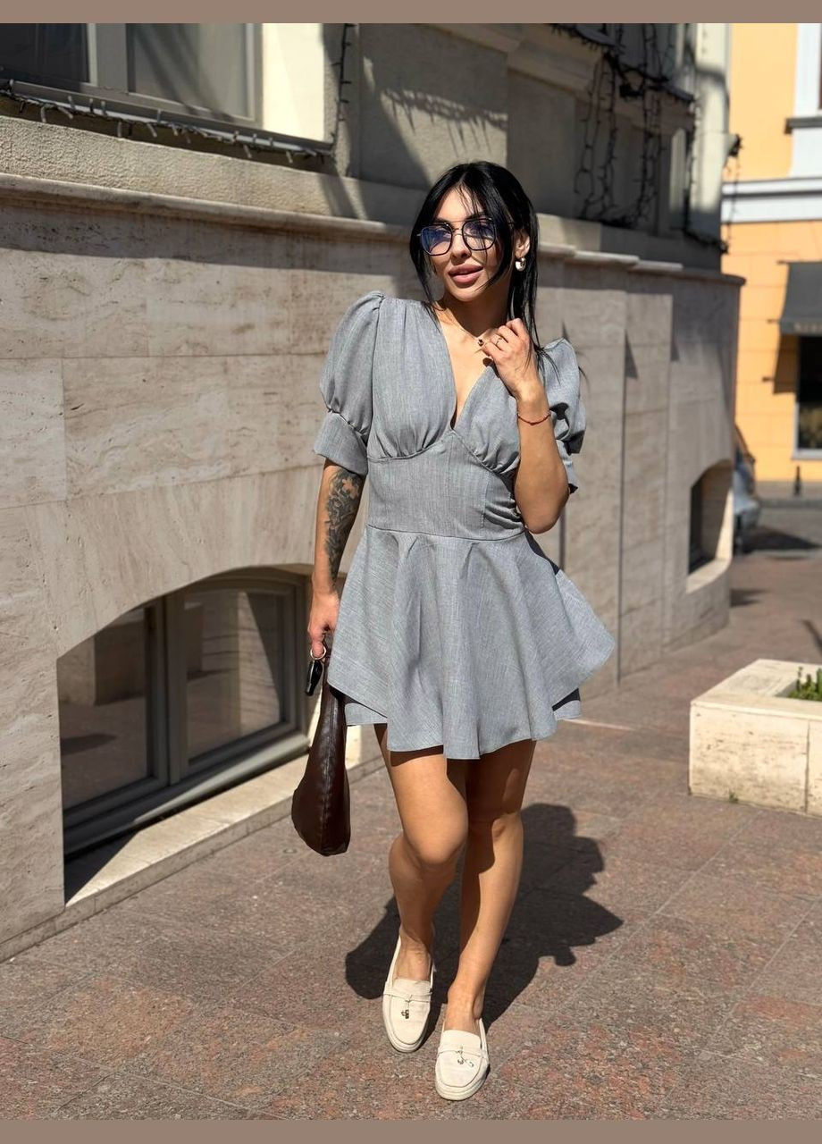 Сіра сукня-комбінезон Fashion