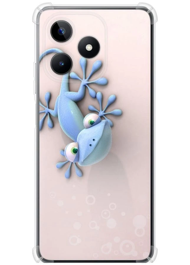 Силикон с усиленными углами чехол 'Геккончик' для Endorphone Realme C51 (335403029)