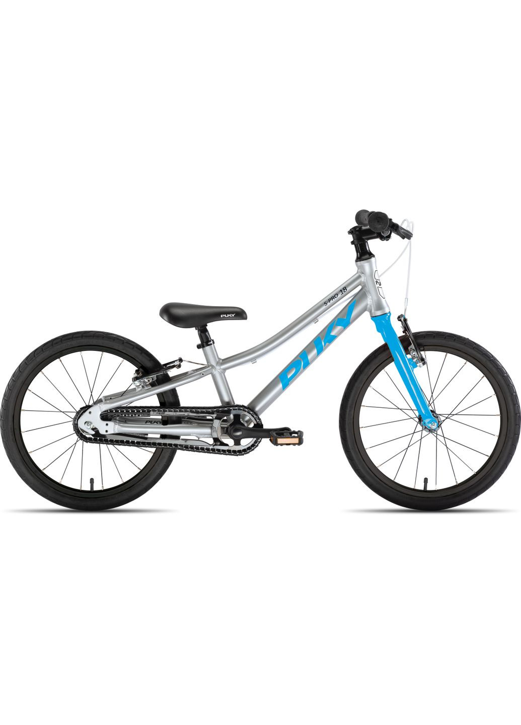 Дитячий Велосипед 2-х Колісний 18'' (від 5 до 8 років) S-PRO 18 Зріст 105 - 120 см Алюмінієвий Сірий/Блакитний Puky (348117206)