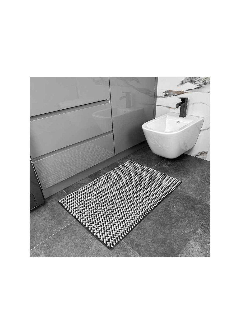 Коврик 55*80см темносерый для ванных комнат Мелоди ТМ Dariana (303810440)